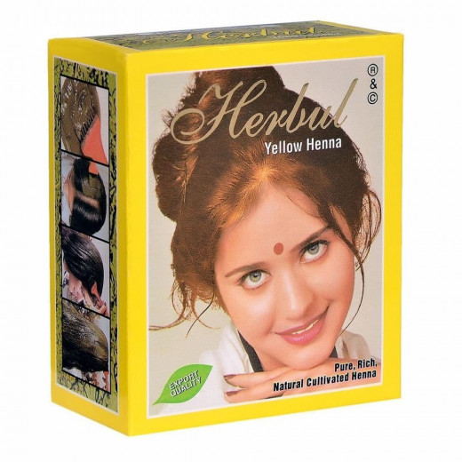 Хна индийская Желтая Хербул (Yellow Henna Herbul) 1 уп (6x10г) — 