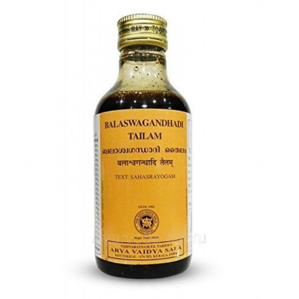 Баласвагандхади Тайлам Коттаккал (Balaswagandhadi Tailam Kottakkal) 200 мл