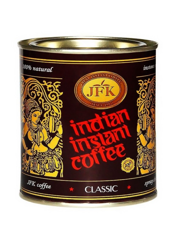 Индийский растворимый кофе в банке Классик (Indian Instant Coffee Classic JFK) 200 г