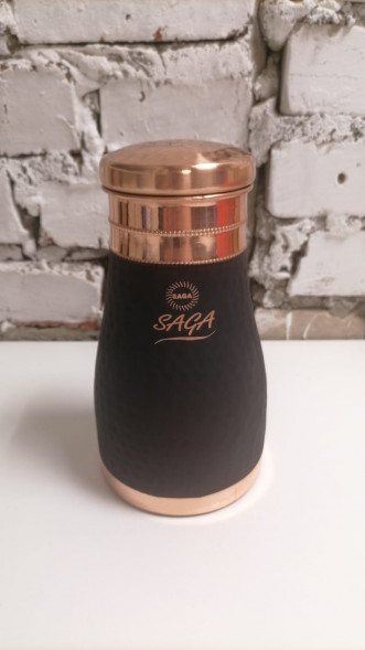 Медный кувшин со стаканом Сага (Pure Copper Jar SILK CHERRY Saga) 1000 мл