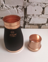Медный кувшин со стаканом Сага (Pure Copper Jar SILK CHERRY Saga) 1000 мл