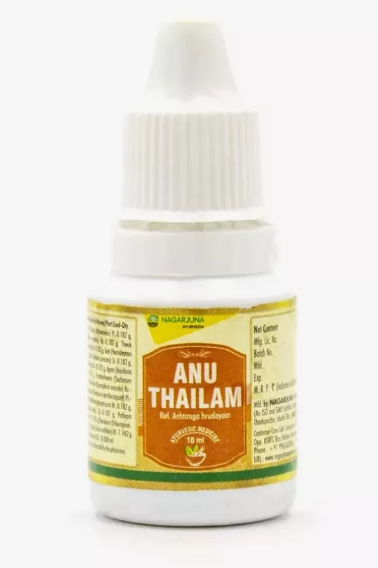 Капли для носа Ану Тайлам Нагарджуна (Anu Thailam Nagarjuna) 10 мл