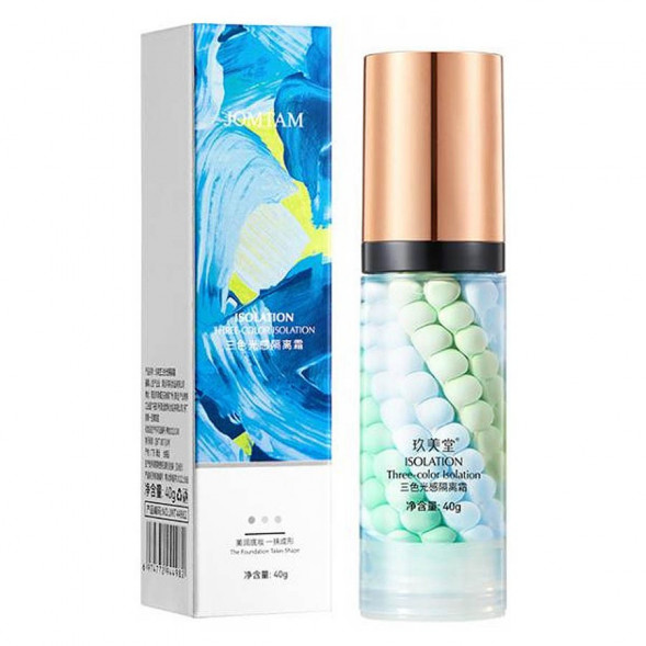 Основа под макияж Выравнивающая Трехцветная бирюзовый/голубой/зеленый (Isolation Three-Color JOMTAM) 40 г