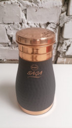 Медный кувшин со стаканом Сага (Pure Copper Jar SILK GRAY Saga) 1000 мл
