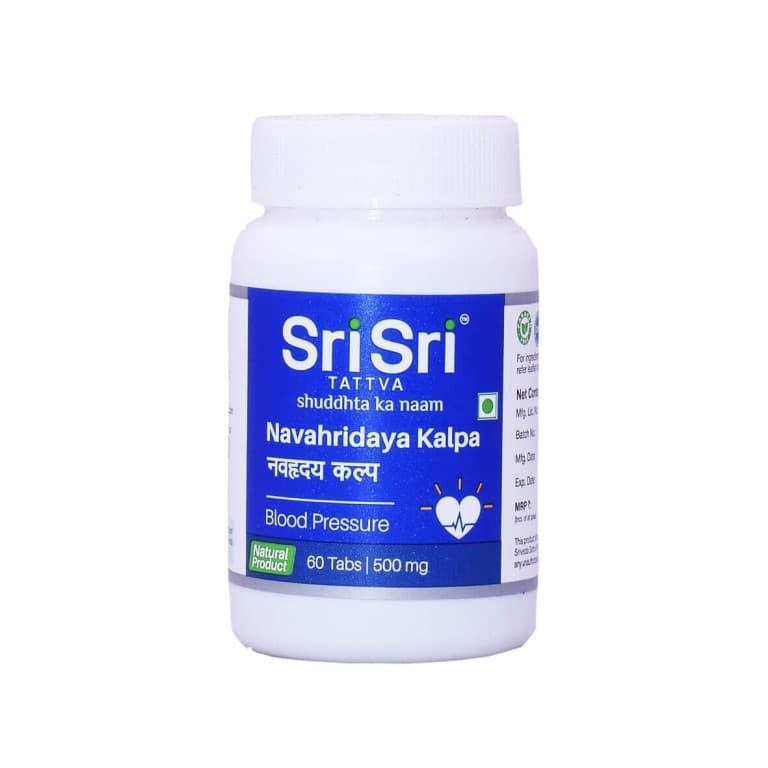 Навахридая Кальпа при гипертонии Шри Шри (Navahridaya Kalpa Sri Sri) 60 табл