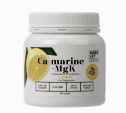 Морской кальций с магнием, витаминами B6, В1 и калием (Ca-marine MgK Lemon Morelet) 150 г