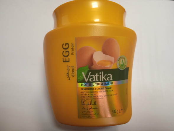 Маска для волос Яичный протеин Дабур Ватика (Dabur Vatika Egg Protein Deep Conditioning) 500г