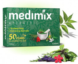 УЦЕНКА! Мыло Медимикс 18 трав ПОМЯТА УПАКОВКА (Medimix Ayurvedic 18-Herbs soap Fast Acting Ayurveda Classic) 125 г