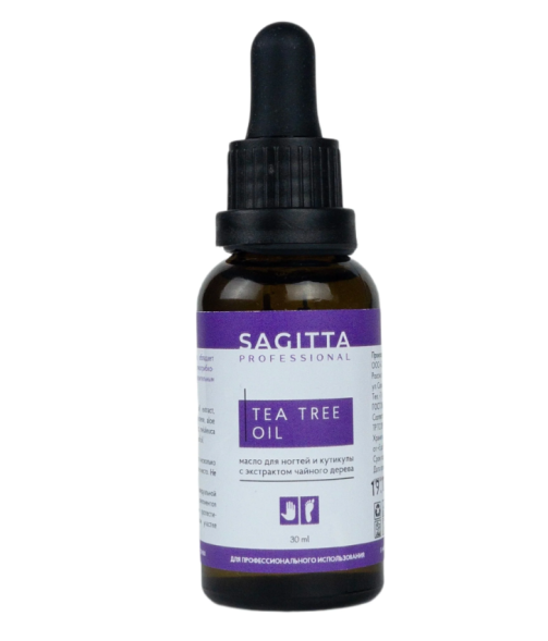 Масло для ногтей и кутикулы с экстрактом чайного дерева (Tea tree Oil Sagitta Professional) 30 мл