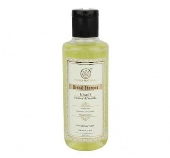 УЦЕНКА! Шампунь Мед и Ваниль Кхади БЕЗ ПЛЕНКИ (Shampoo Honey and Vanilla Khadi) 210 мл
