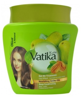 Маска для волос Оливка и Миндаль Глубокое увлажнение Дабур Ватика (Dabur Vatika Olive and Almond Deep Conditioning Mask) 500 г
