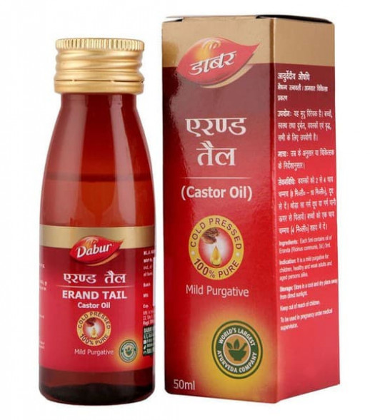 Касторовое масло Дабур (Erand Tail Dabur) 50 мл