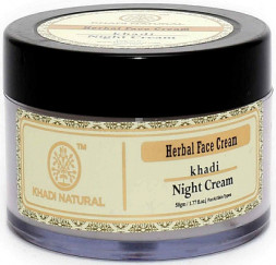 Крем Ночной для лица с травами Для всех типов кожи Кхади (Herbal Night Cream Khadi) 50 г