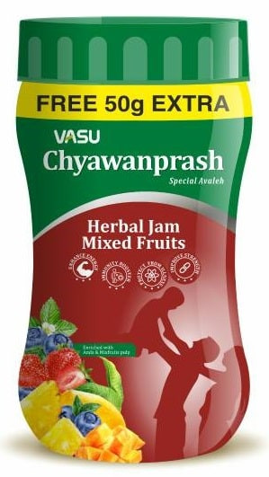 Индийский Чаванпраш Фруктовый Микс Васу Тричуп (Chyawanprash Mixed Fruit Trichup Vasu) 500 + 50 г