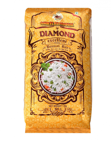 Рис Басмати индийский длиннозерный (ShriLalMahal Diamond Basmati Rice) 1 кг