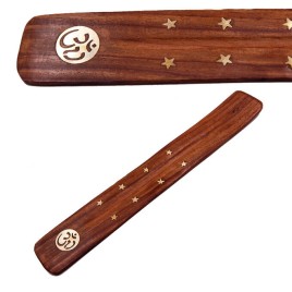 Подставка под благовония лыжа Ом дерево 26 см