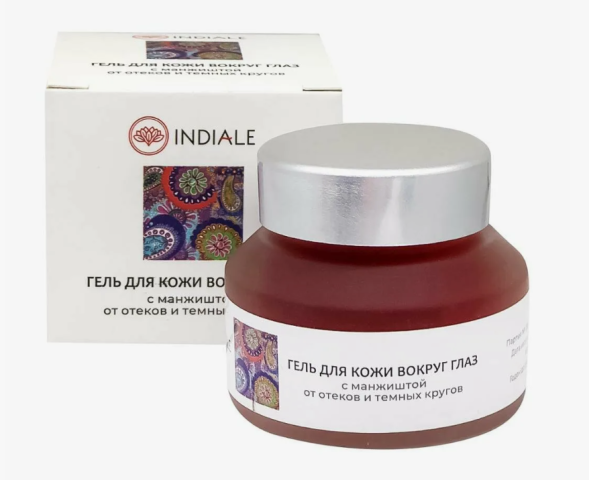 Гель для кожи вокруг глаз с манжиштой от отеков и темных кругов (Under Eye Gel Indiale) 25 г