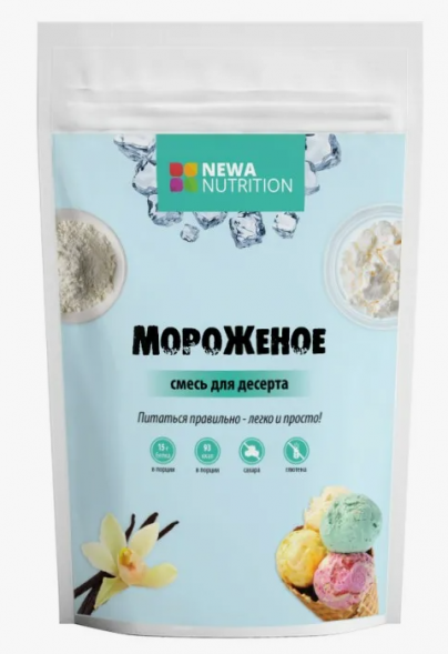 Смесь для мороженого БЕЗ САХАРА (Newa Nutrition) 200 г		