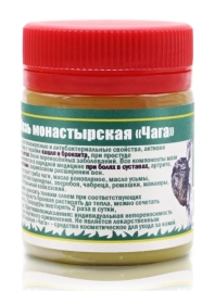 Мазь монастырская при бронхите и болях в суставах Чага (Кавказский Целитель) 40 мл