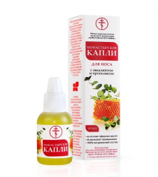 Капли в нос на основе композиций растительных и эфирных масел (Монастырские капли Солох-Аул) 15 мл