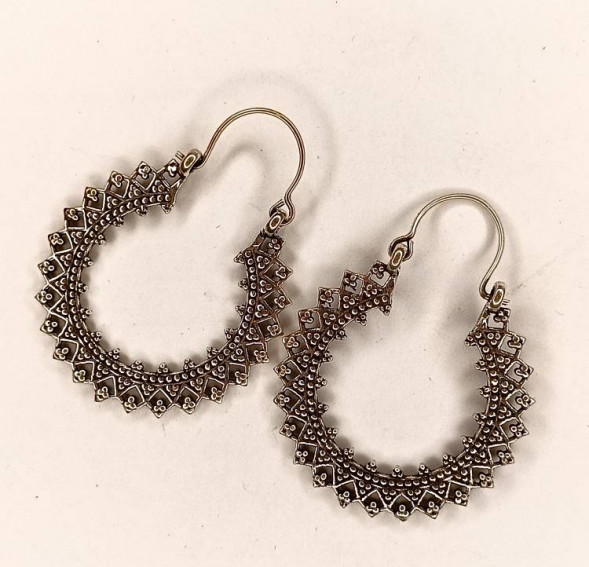 Серьги солнце, под серебро металл 3,5 х 3,5 см  