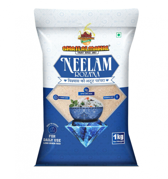 Рис Басмати индийский длиннозерный (ShriLalMahal Neelam Rozana Basmati Rice) 1 кг