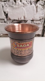 Медный стакан Сага (Pure Copper Glass LILY ANTIQUE EMBOSSED Saga) 250 мл