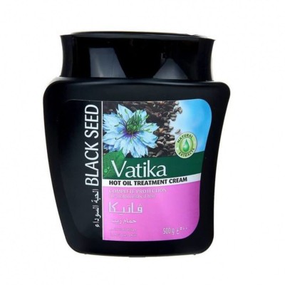 Маска для волос с Черным Тмином Комплексная защита Ватика Дабур (Dabur Vatika hair mask Black Seed Complete Protection) 500 г