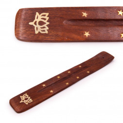 Подставка под благовония лыжа Лотос дерево 26 см