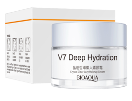 Крем с тонирующим эффектом для лица (V7 Deep Hydration Сrystal Сlear Lazy Makeup Cream Bioaqua) 50 г