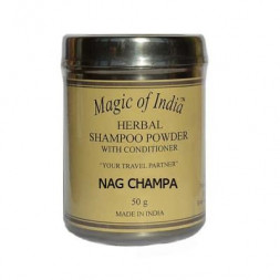 Шампунь сухой травяной Наг Чампа (Shampoo Powder Nag Champa Magic of India) 50 г