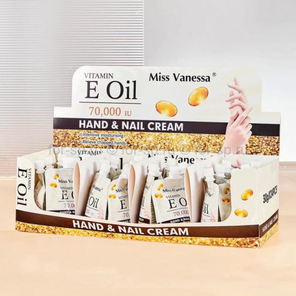 Крем для рук и кутикул с маслом витамина Е (Miss Vanessa Vitamin E oil Hand Nail Cream) 1 шт 30 г
