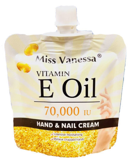 Крем для рук и кутикул с маслом витамина Е (Miss Vanessa Vitamin E oil Hand Nail Cream) 1 шт 30 г