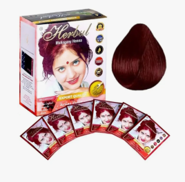 Хна индийская для волос Махагон Хербул (Mahogany Henna Herbul) 6 x 10 г