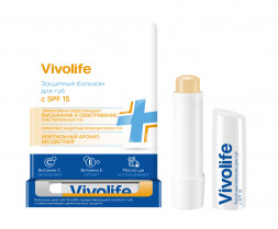 Бальзам защитный для губ с витамином Е SPF 15 (Vivolife SPF 15) 5,2 г