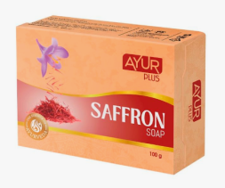 Мыло для лица и тела Шафран (Saffron Soap Ayur Plus) 100 г