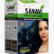 Краска индийская Натуральный черный для волос без аммиака Санави (Natural Black Henna Sanavi) 5 х 15 г 