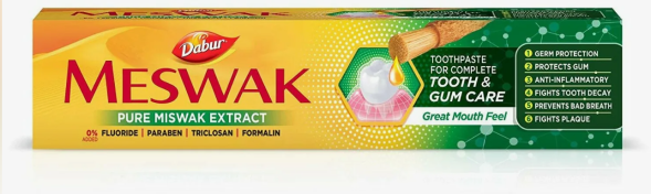 УЦЕНКА! Зубная паста Месвак Дабур СРОК ДО 12-2026-02.2027 (Meswak Toothpaste Dabur) 200 г 