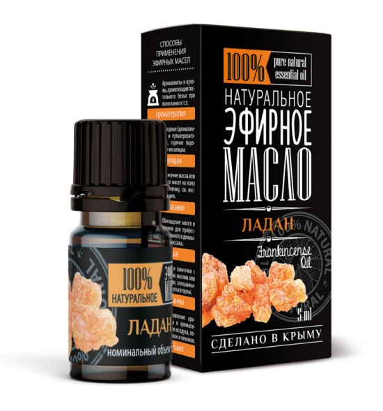 УЦЕНКА! Эфирное натуральное масло Ладан Крымские масла СРОК ДО 01-02.2027 (Frankincense Oil) 5 мл