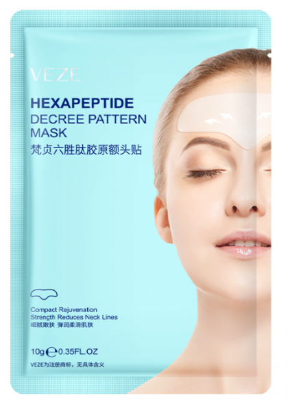 Патч на лоб от морщин микрокристаллический (Hexapeptide Decree Pattern Mask Veze) 1 шт 10 г