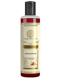 Масло массажное Сандаловое дерево Кхади (Sandalwood Massage Oil Khadi) 210 мл