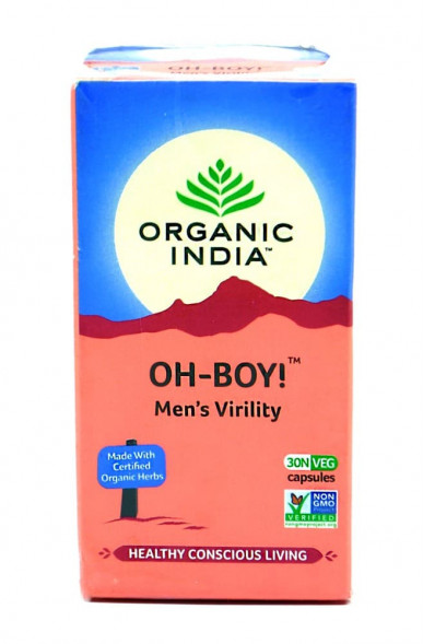 О-Бой мужское здоровье Органик Индия (Oh-Boy Organic India) 30 капсул