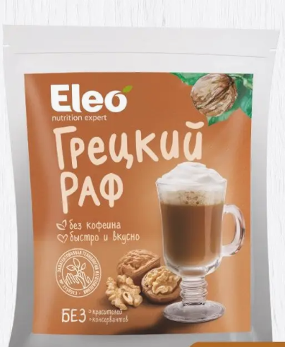 Напиток Грецкий раф без кофеина (Eleo) 150 г