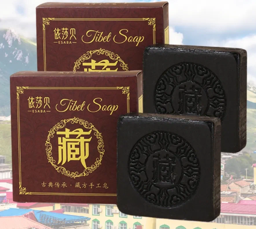 Мыло ручной работы Тибетское (Tibetan Ancient Soap Safflower Cleansing Handmade Soap Face Esaba) 2 шт х 90 г