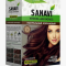 Краска индийская Натурально-коричневый для волос без аммиака (Natural Brown Henna Sanavi), 5 × 15 г