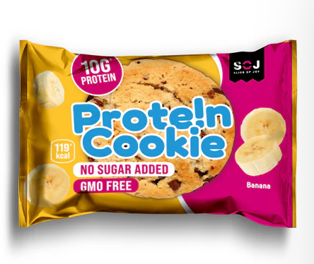 Печенье протеиновое со вкусом банана БЕЗ САХАРА (Prote!n Cookie Banana SOJ) 37 г