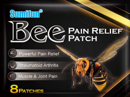 Пластырь обезболивающий на основе пчелиного яда Сумифун (Bee pain relief patch Sumifun) 8 шт