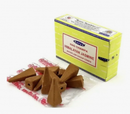 Благовония конусы пуля Гималайский жасмин Сатья (Backflow Dhoop Cones Himalayan Jasmine Satya) 10 конусов