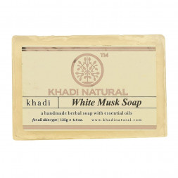 УЦЕНКА! Мыло Белый Мускус Кхади ПОМЯТО (Khadi WHITE MUSK soap) 125г