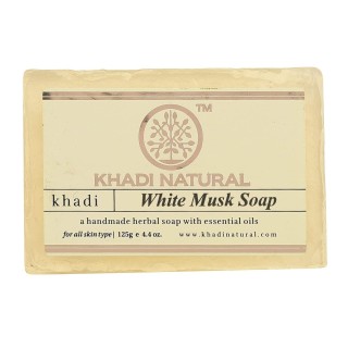 УЦЕНКА! Мыло Белый Мускус Кхади ПОМЯТО (Khadi WHITE MUSK soap) 125г